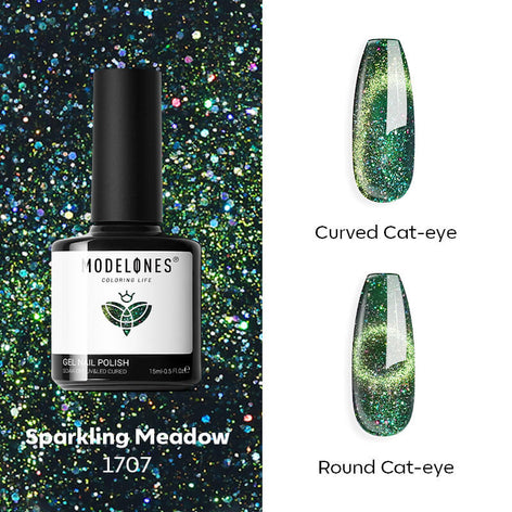 Sparkling Meadow - Modelones Gel Nail Polish Cat Eye Gel 15ml