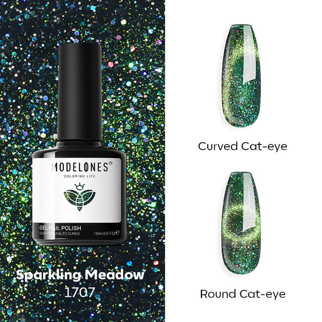 Sparkling Meadow - Modelones Gel Nail Polish Cat Eye Gel 15ml