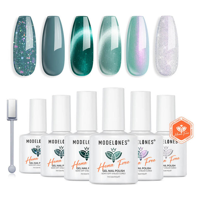 Forest Faerie - Hema-Free 6 Colors Gel Nail Polish Set 7ml