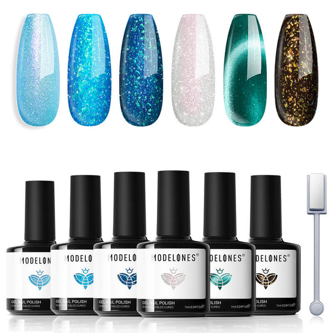 The Mirage - 6 Shades Gel Nail Polish Set 7ml