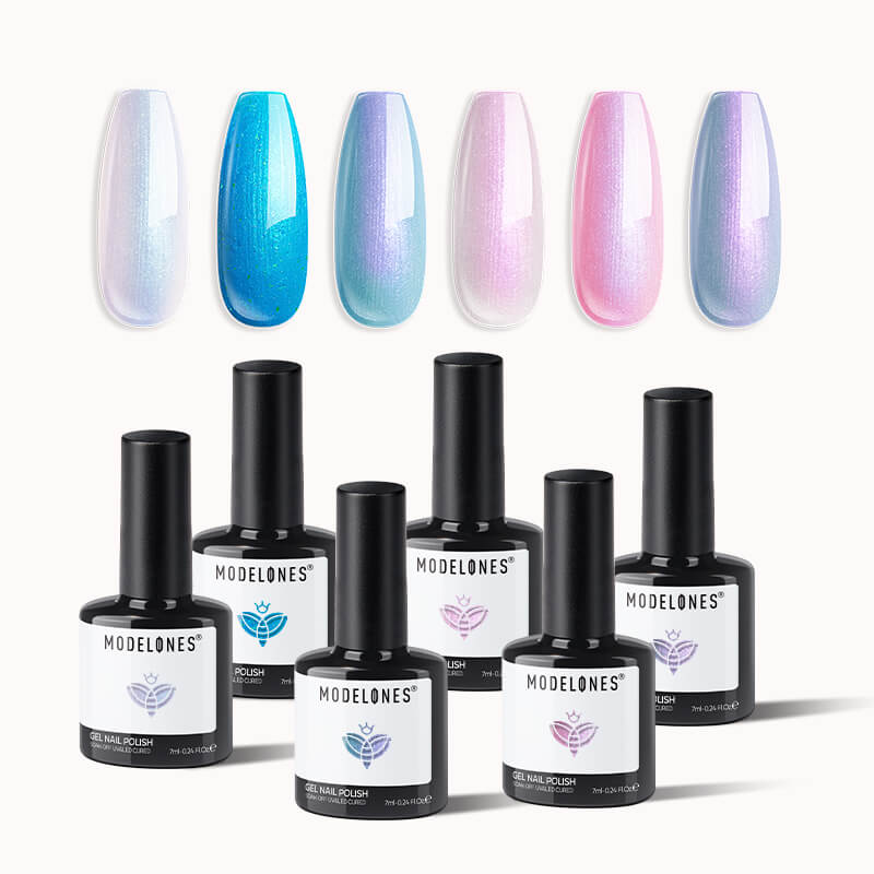 Fairy Dust - 6 Shades Gel Nail Polish Set 7ml