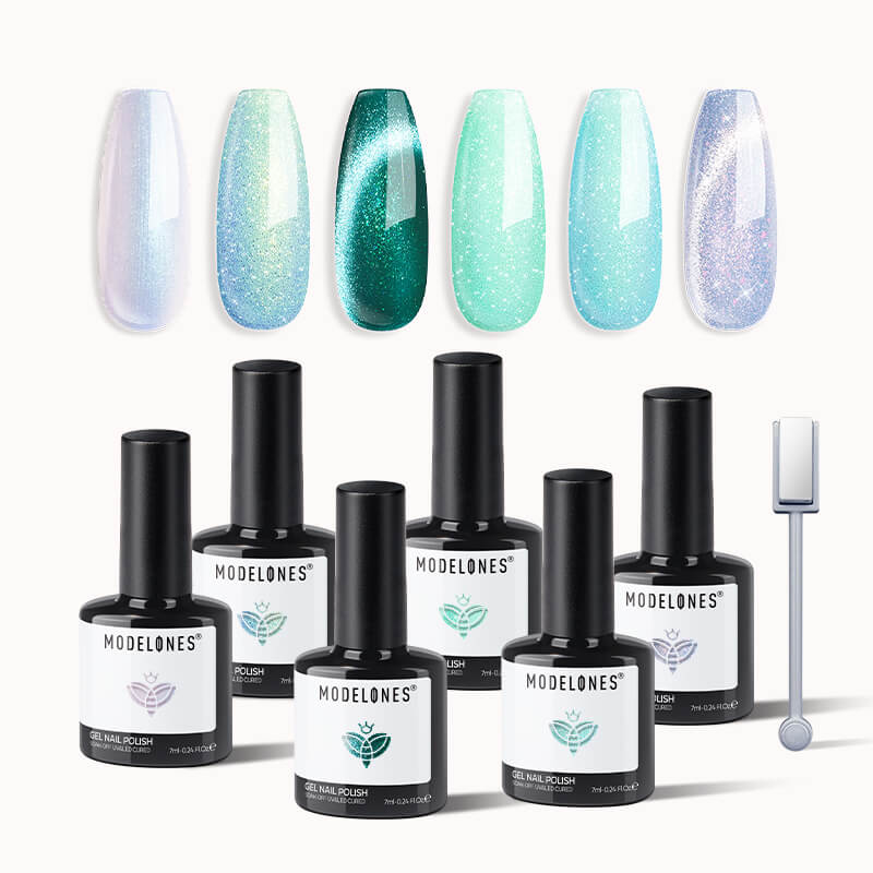 Misty Shadow - 6 Shades Gel Nail Polish Set 7ml