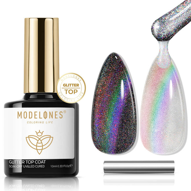 Cat Eye Glitter Gel Top Coat 10ml