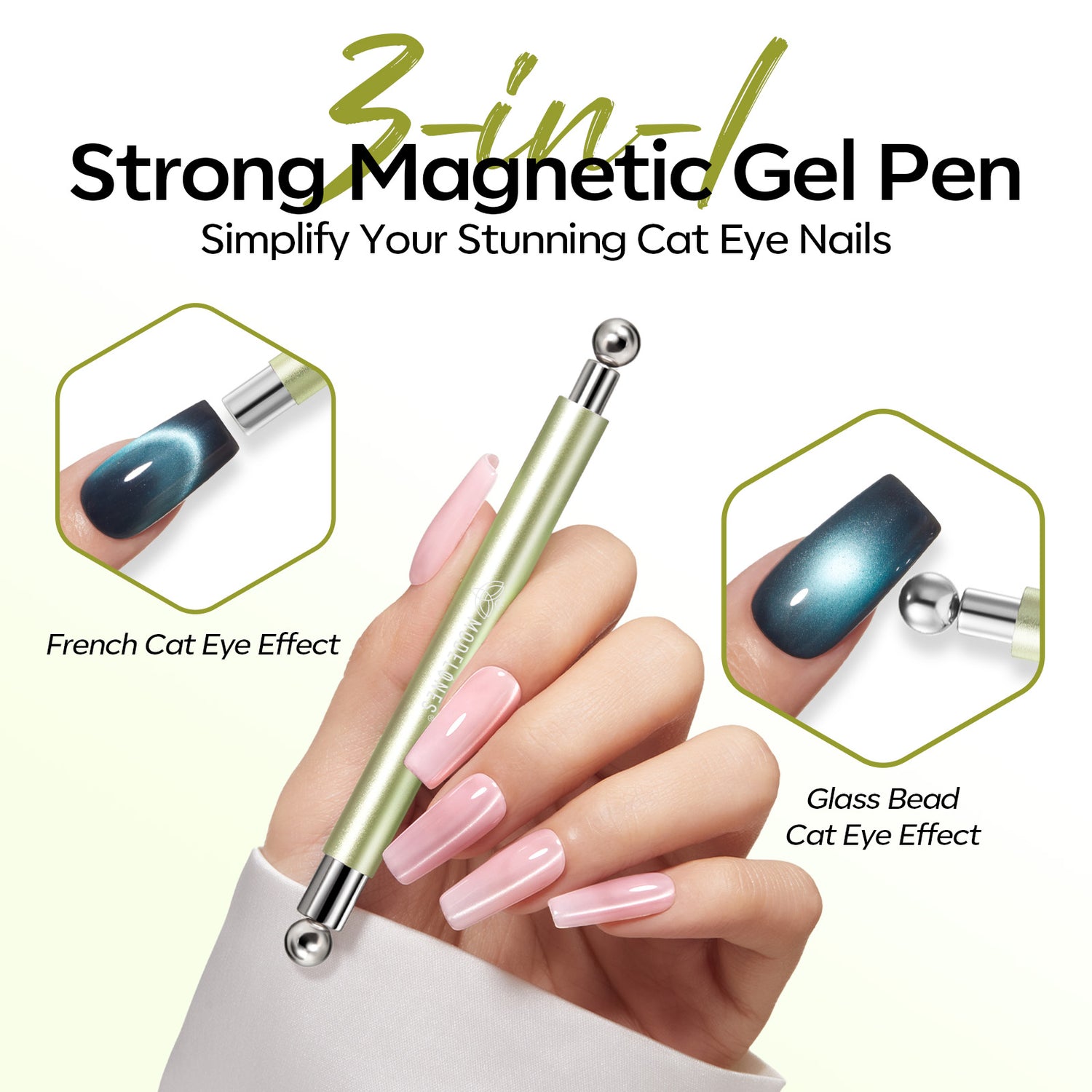 6pcs Cat Eye Nail Art Kit