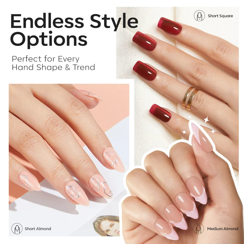 Almond&Square Soft Nail Tips