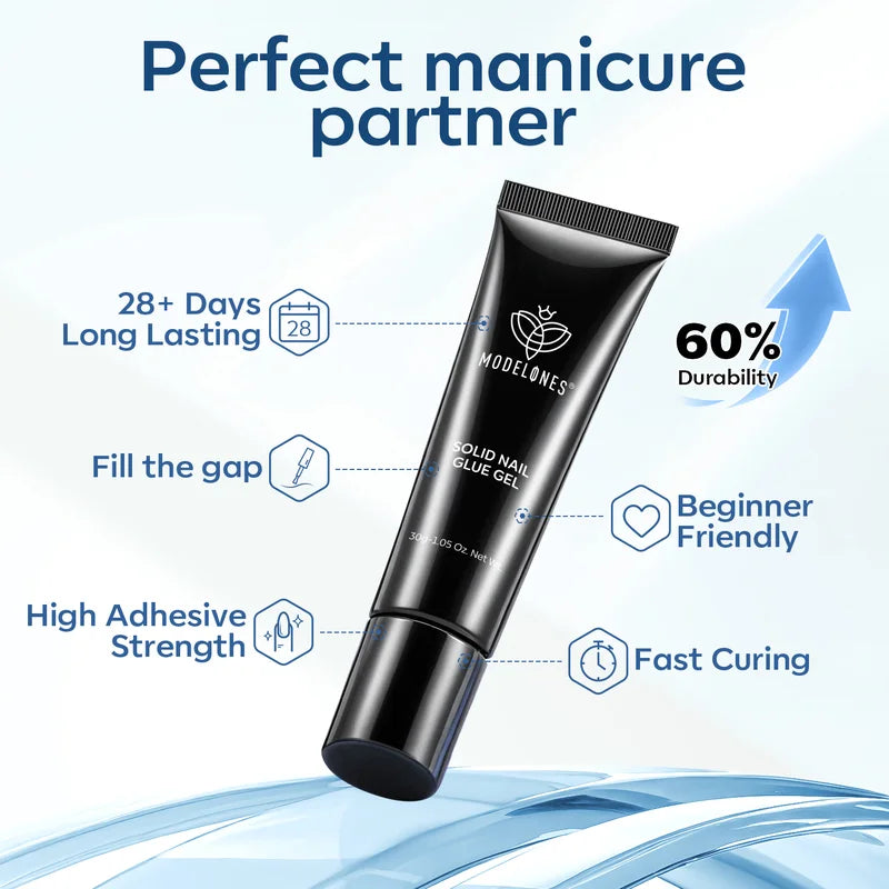 Semi-Forest Short Almond Nail Tips Kit