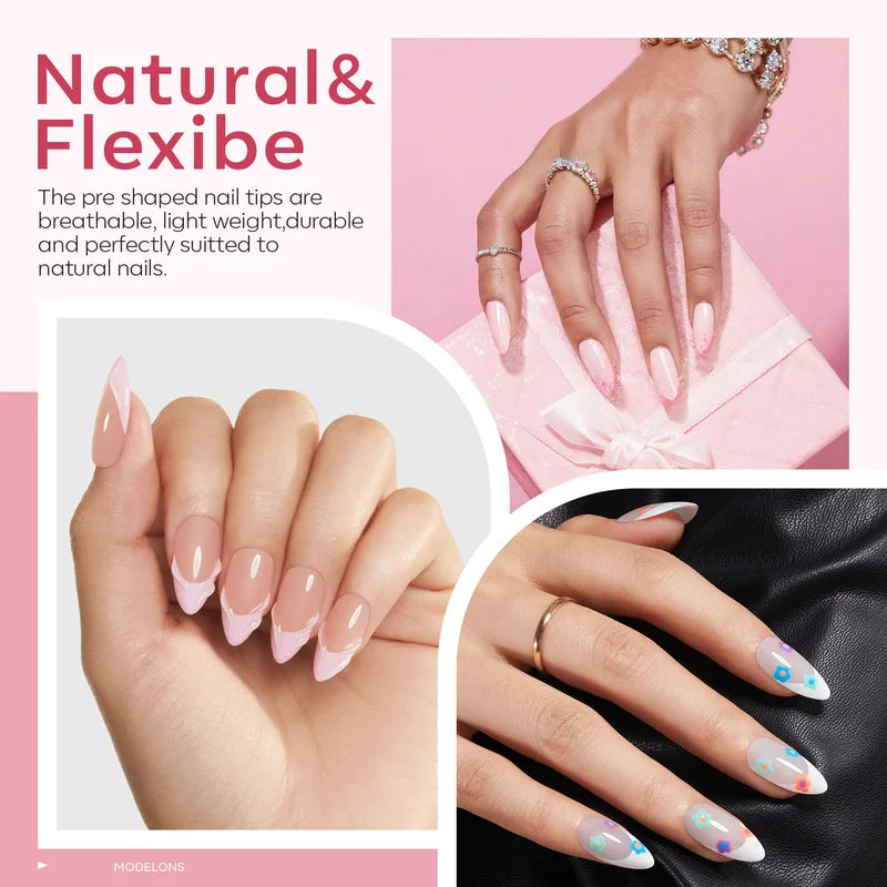 Medium Almond Nail Tips Kit