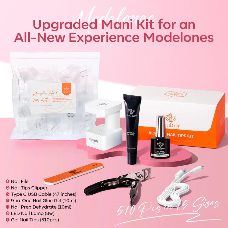 Medium Almond Nail Tips Kit