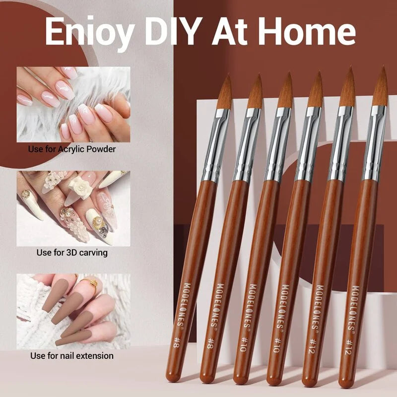 Acrylic Powder Nail Brush Trio