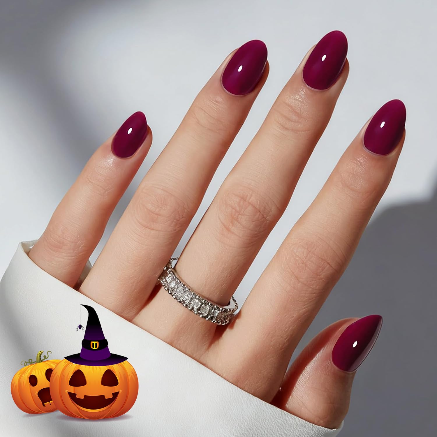 modelones Short Press on Nails, Oval Fake Nails Kit Nails Press Ons
