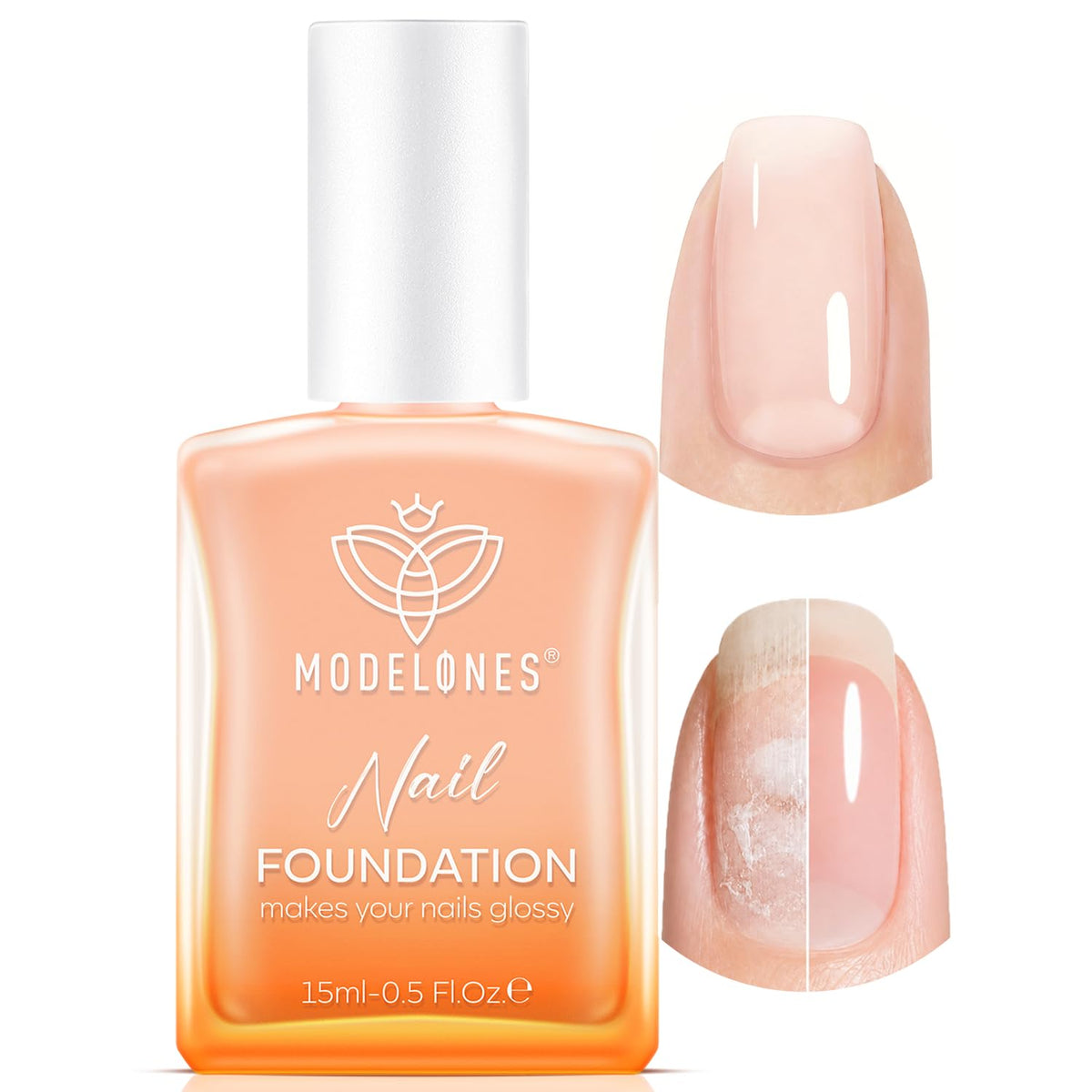 Modelones Nail Strengthener and Growth Jelly Nude Nail Polish Nail Hardener