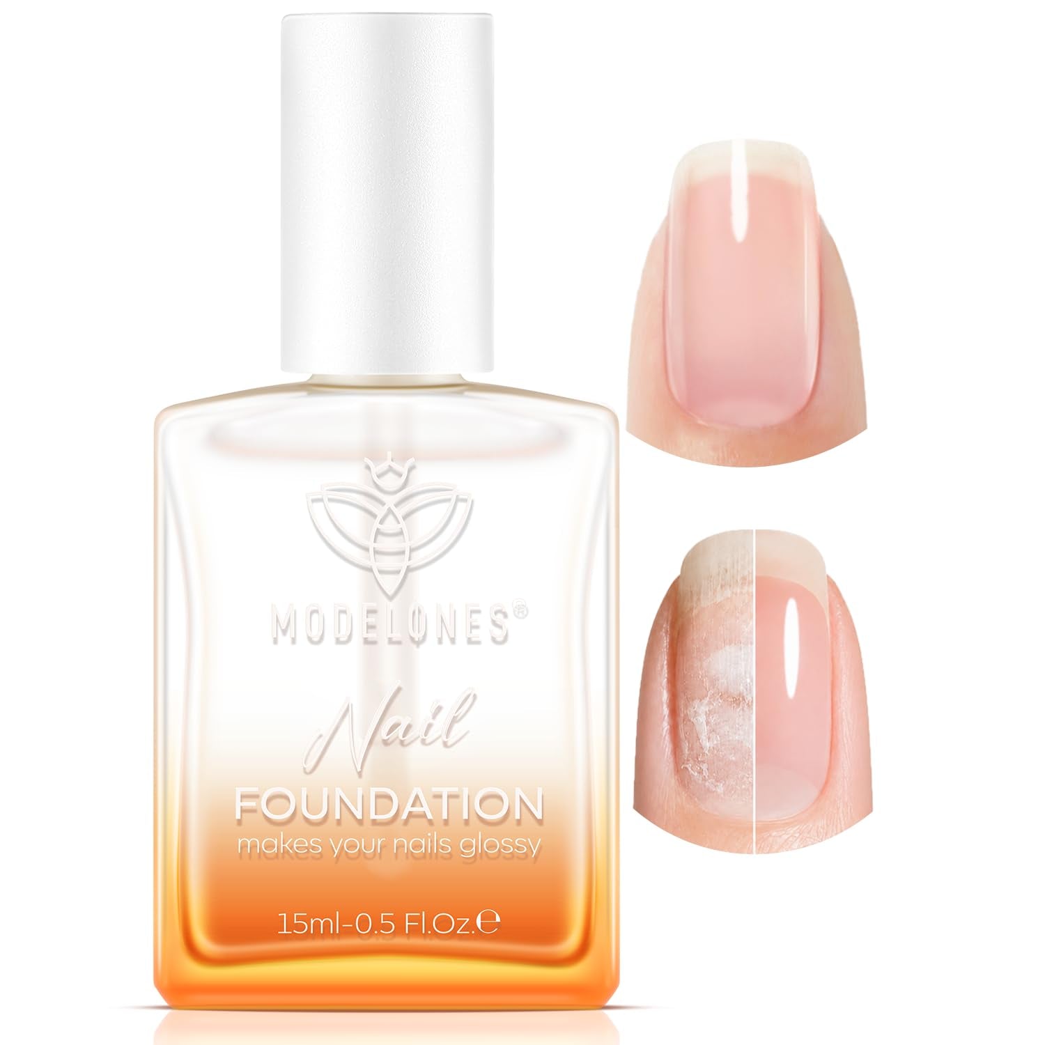 modelones Nail Strengthener and Growth, Clear Nail Polish Nail Hardener