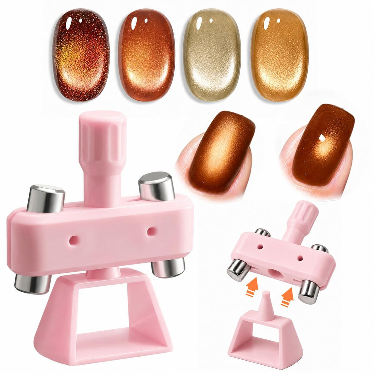 modelones Cat Eye Magnet for Glass Bead Fall Brown Cateye Gel Polish Stuff