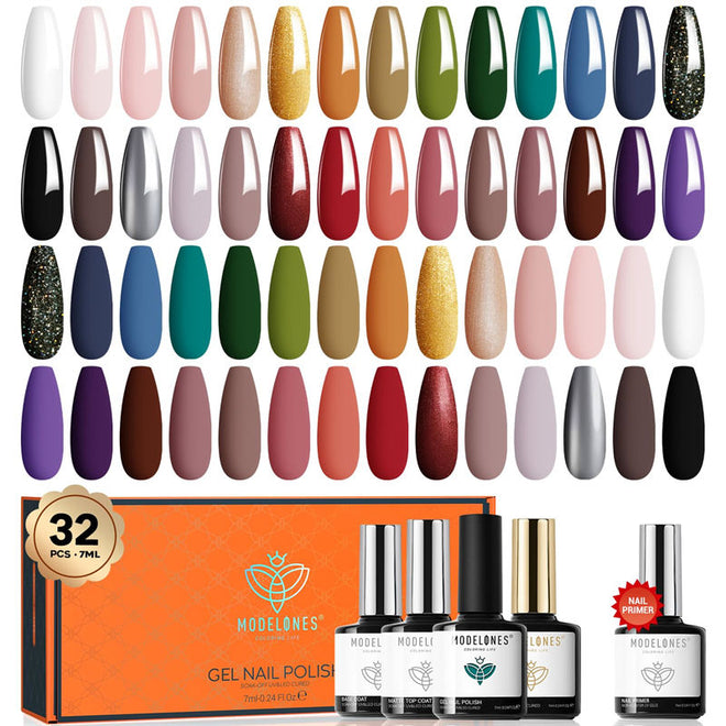 Dream Map - 33Pcs 28 Colors Gel Nail Polish Kit 【US ONLY】