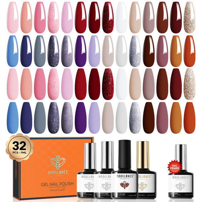 Childlike Heart - 33Pcs 28 Colors Gel Nail Polish Kit 【US/UK ONLY】