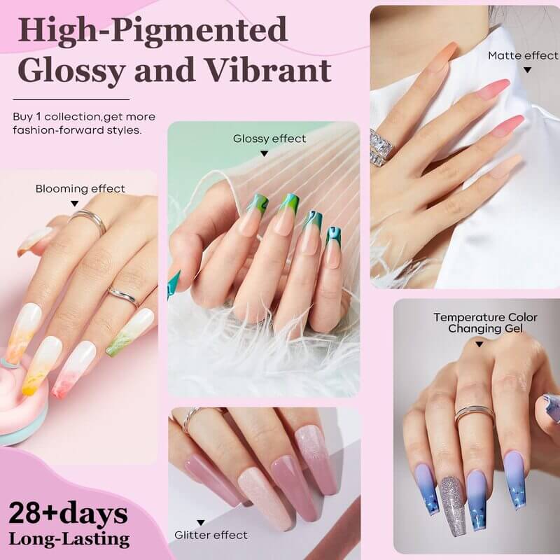 Define Your Nail 48Pcs 32 Colors Gel Nail Polish Kit Modelones