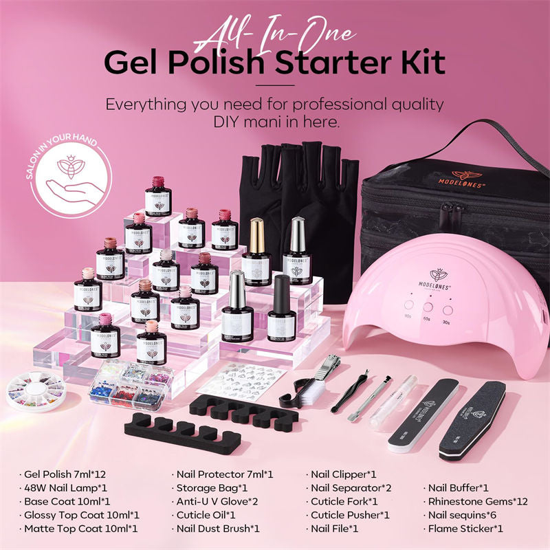 Style Story - 48Pcs 12 Colors Gel Nail Polish Kit【US ONLY】