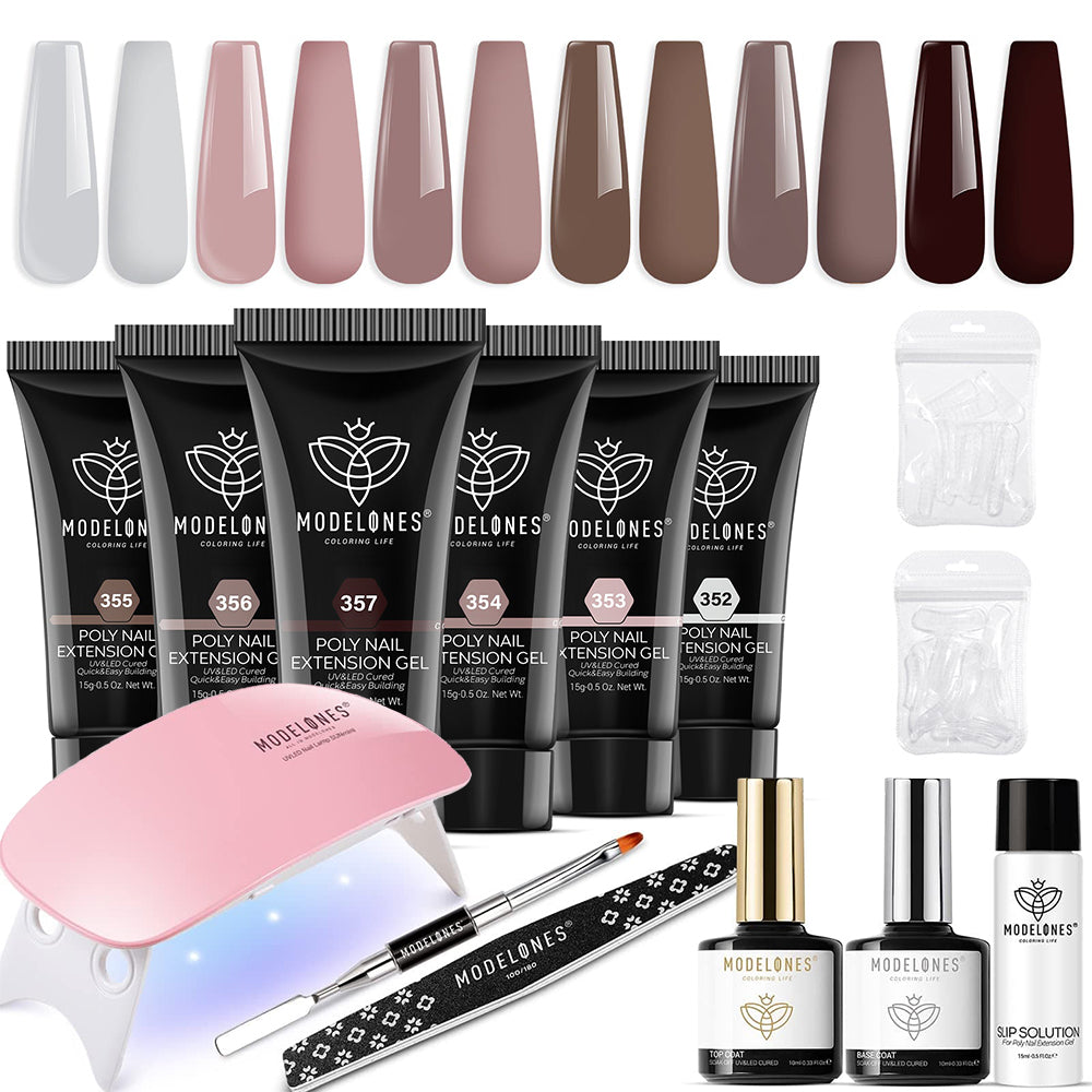 Daily Colors - 6 Colors Poly Nail Gel Kit