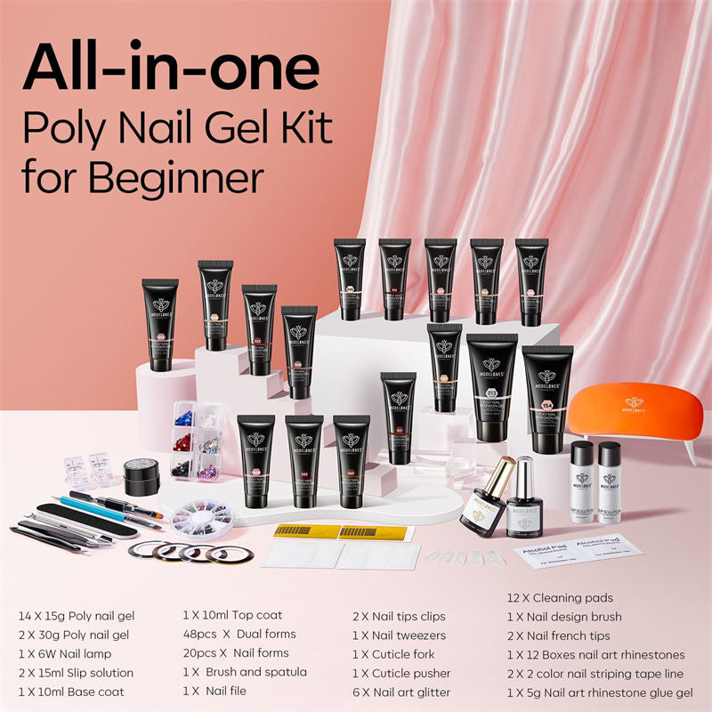Poetic Essay - 16 Colors Poly Nail Gel Kit【US ONLY】