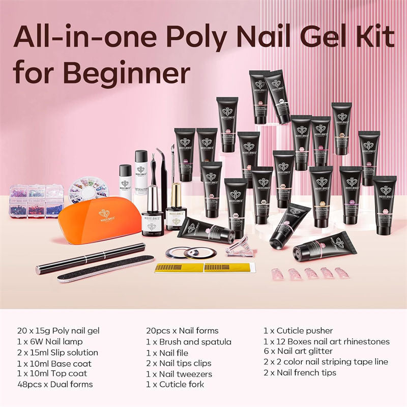 Fantasy Time - 20 Colors Poly Nail Gel Kit【US/CA ONLY】