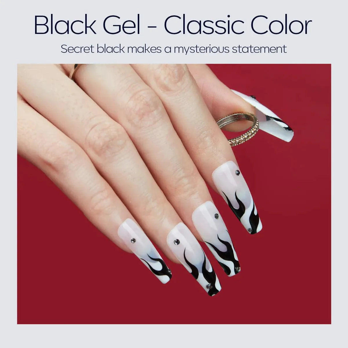Black & Linen Beige & Cosmic Green - 3Pcs Solid Cream Gel Polish Color Cube Set