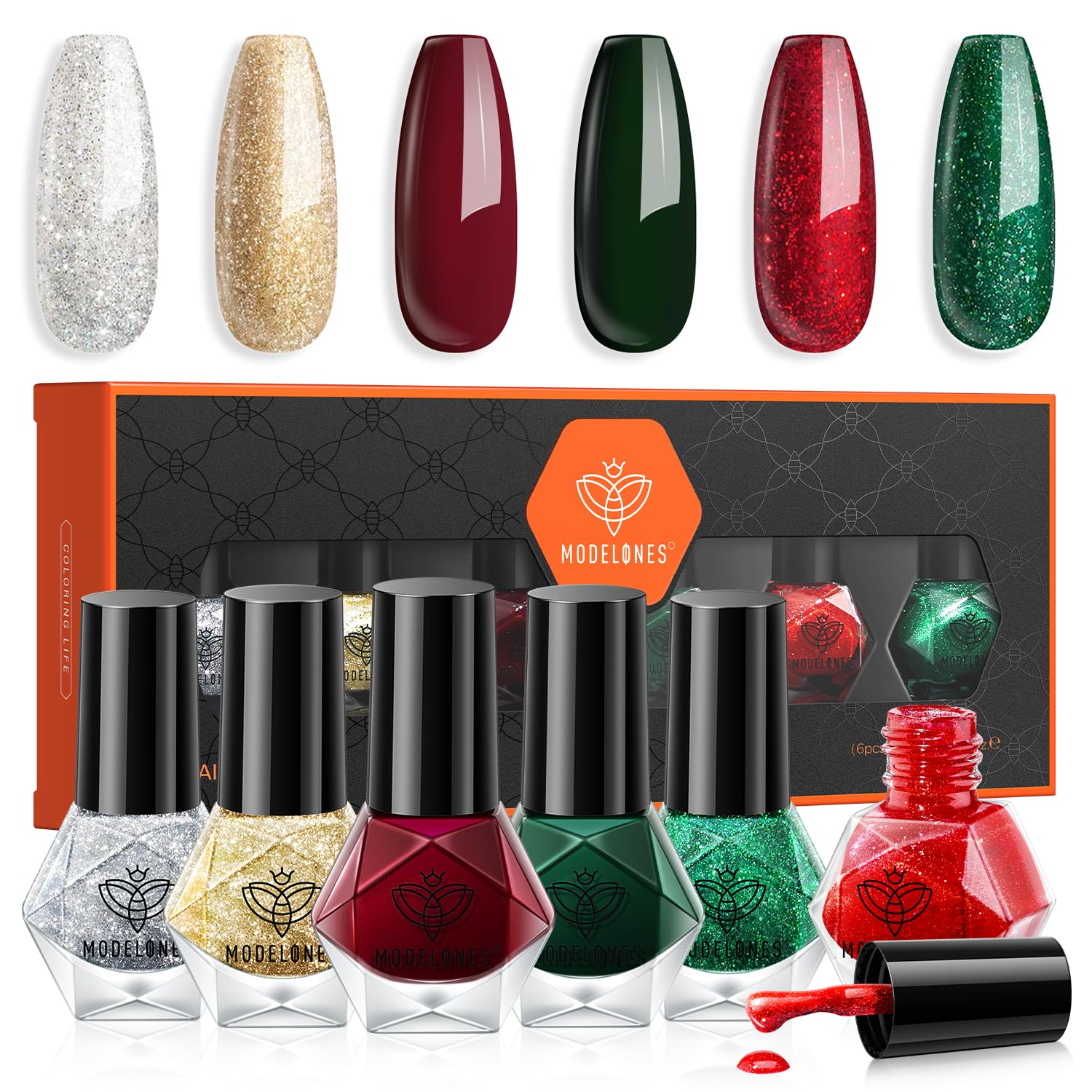 Merry Christmas - 6 Colors Inspire Nail Polish Set