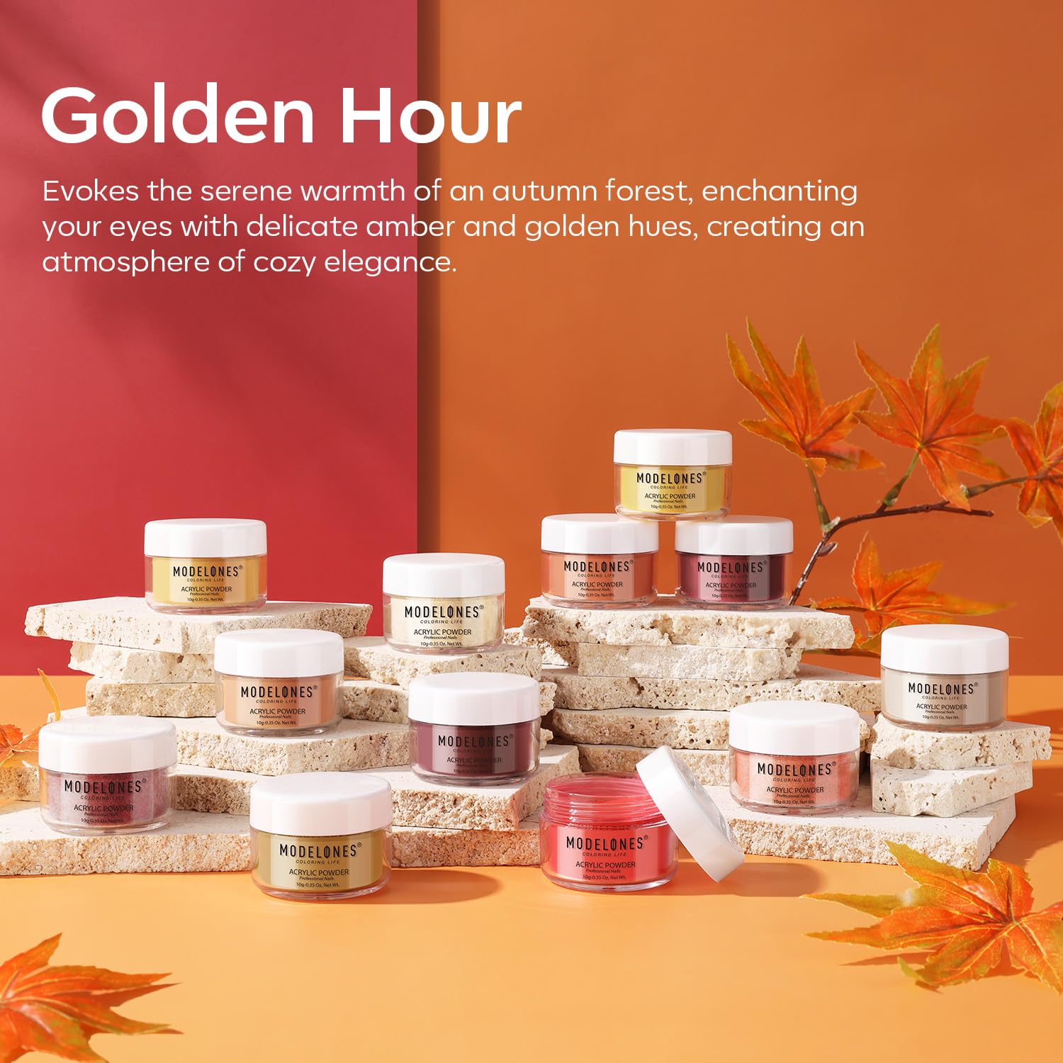 Autumn Rhyme - 12 Coloors Acrylic Powder Set【US ONLY】