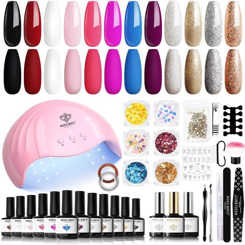 Glamorous Radiance - 12 Shades Gel Nail Polish Kit【US ONLY】