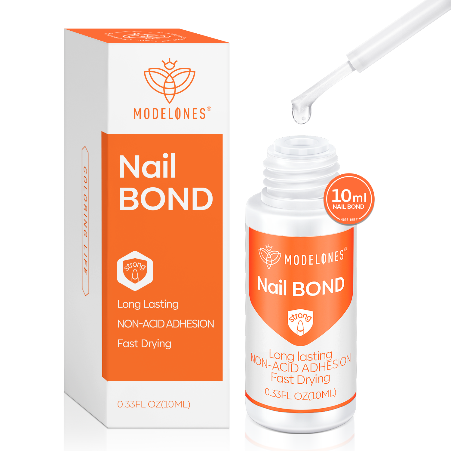 Modelones Nail Glue Nail Bond for Press On Nails 10ml