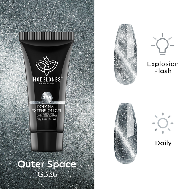 Outer Space - Cat Eye Poly Nail Gel  (15g)