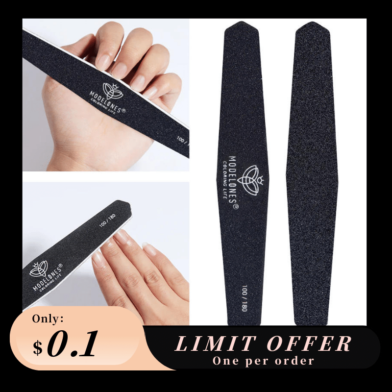 Double-sided 100/180 multi-functional Nail Files