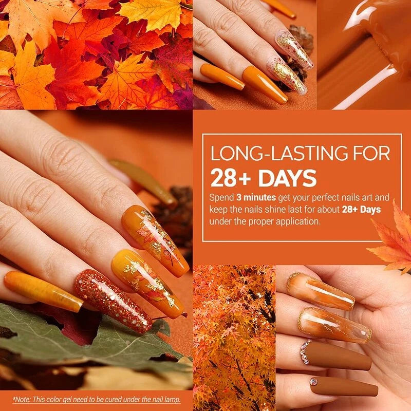 Autumn Glow with Base and Top Coat Kit