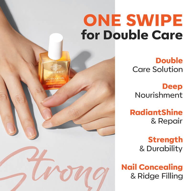 Nail Cuticle Oil & Ridge Filling Strengthener Set 15ml