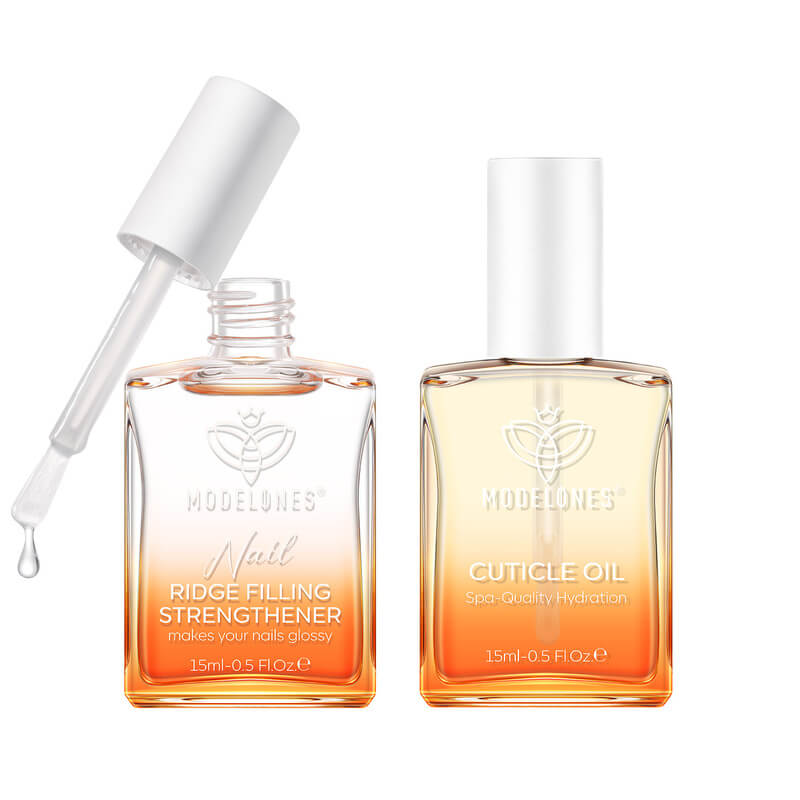 Nail Cuticle Oil & Ridge Filling Strengthener Set 15ml