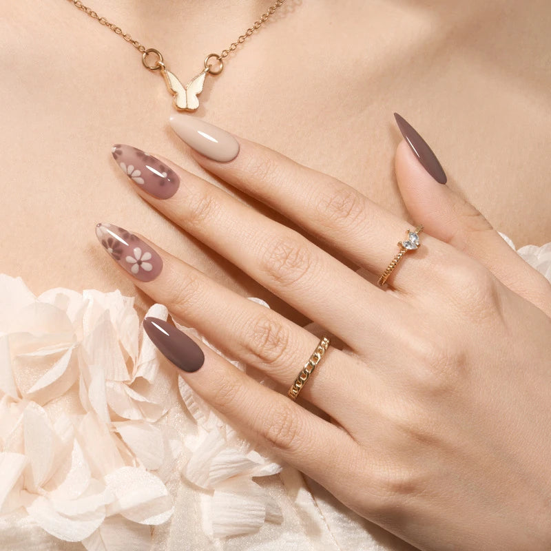 Modelones Brown Jelly Hema Free Gel Nail Polish Set