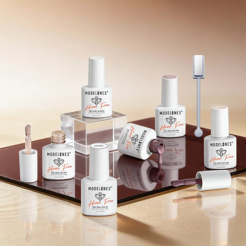Modelones Brown Jelly Hema Free Gel Nail Polish Set