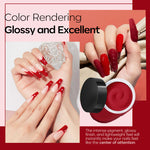 Blood Plum - 19Pcs Dipping Powder Kit Dip Powder Kit MODELONES 