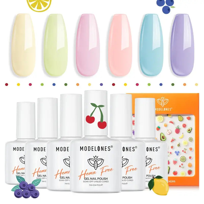 Modelones Spring Easter Hema Free Gel Nail Polish Set