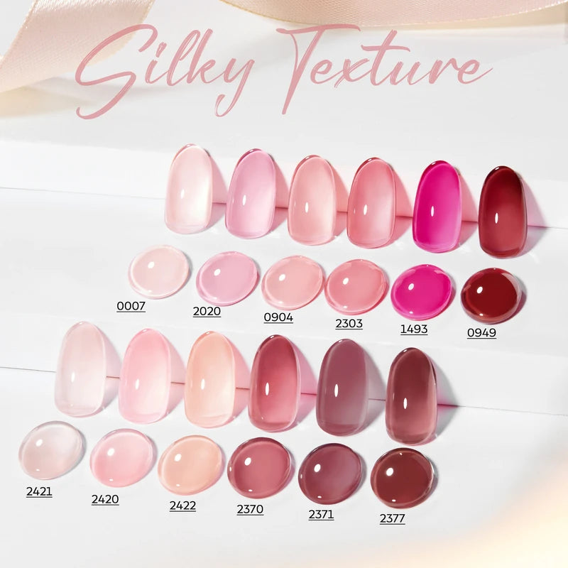 Modelones Pink Hema-free&Tpo-free Gel Nail Polish Set
