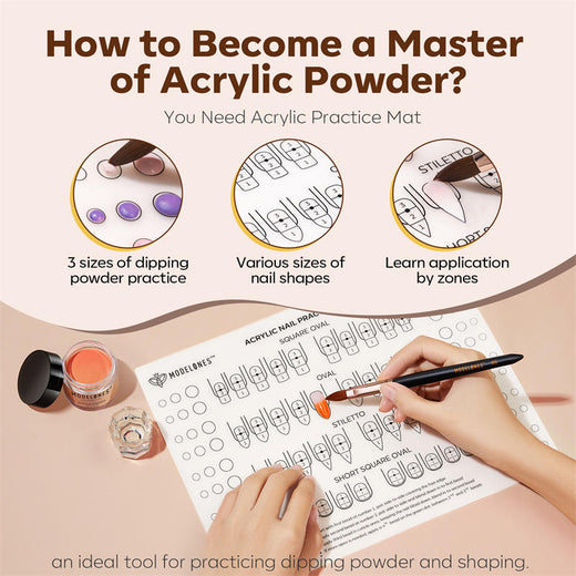 5Pcs Acrylic Powder Practice Tool Kit