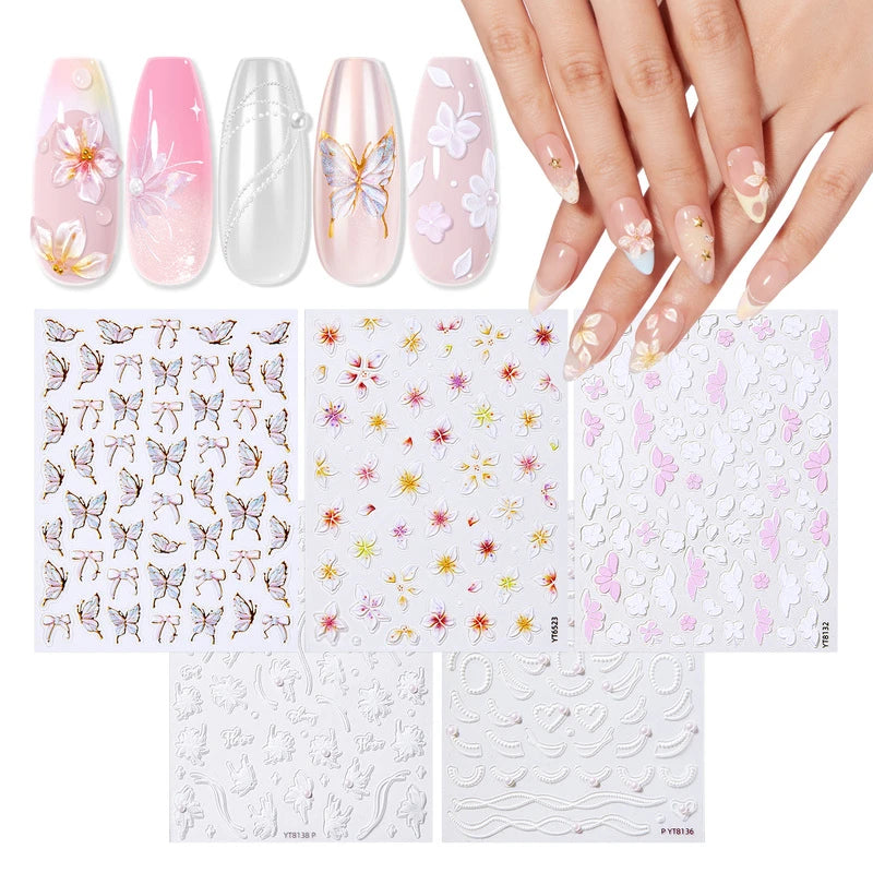 Spring Nail Art Sticker #flower-dance