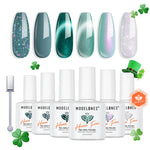 Modelones Green Spring Gel Nail Polish Set 