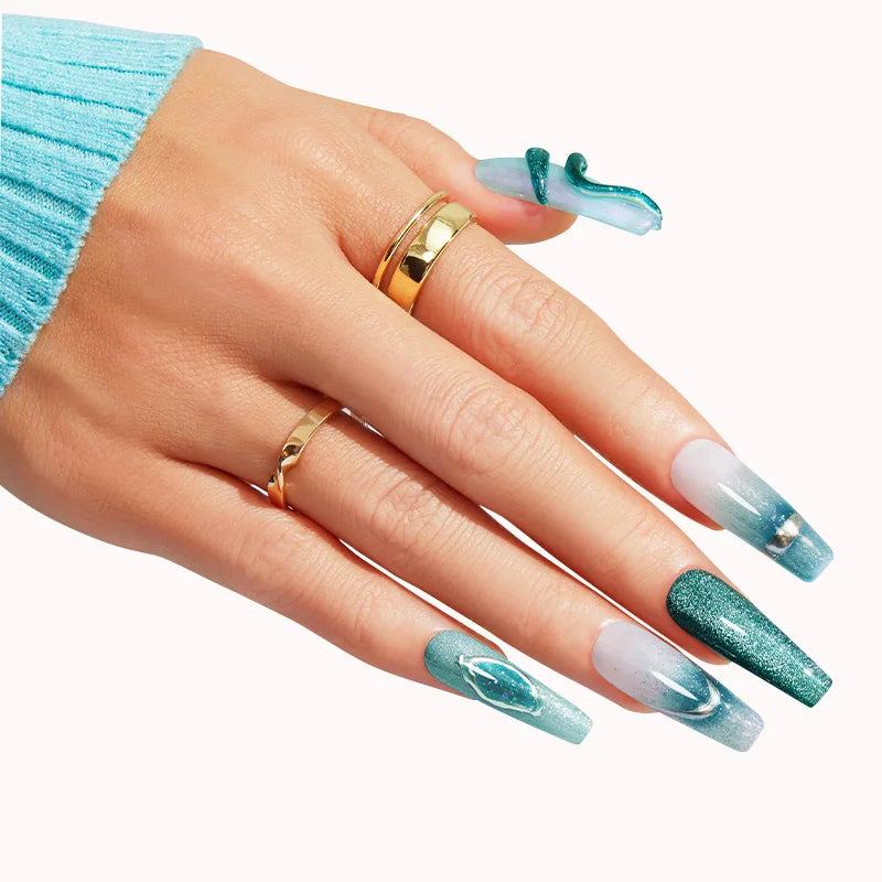 Modelones Green Spring Gel Nail Polish Set #forest-faerie