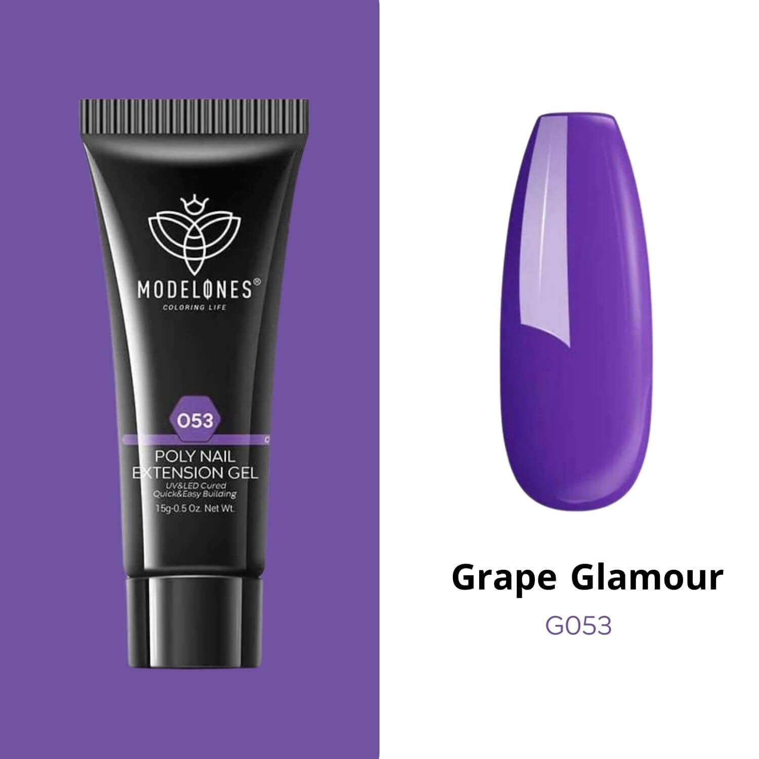 Grape Glamour - Poly Nail Gel  (15g)