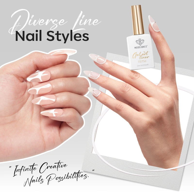 Modelones White Gel Art Liner#white