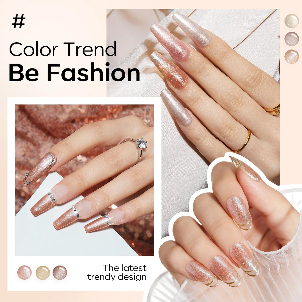 Hazed Haven - 6 Shades Gel Nail Polish Kit With Jelly Silicone Stamp Gel Polish Set MODELONES 