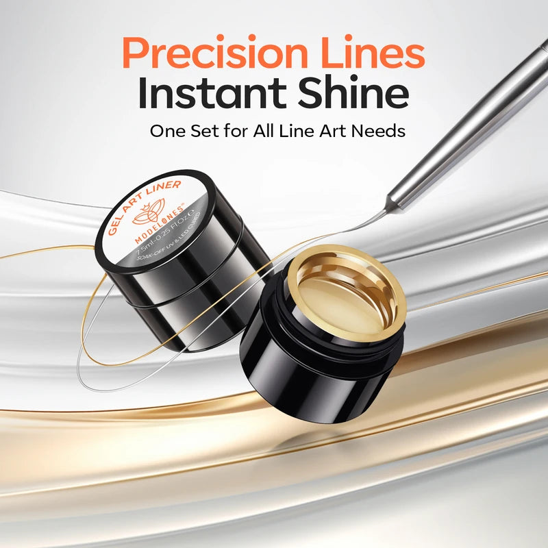 Metallic Gel Art Liner Set