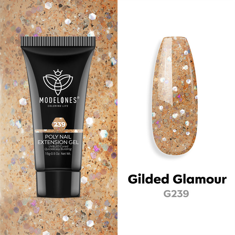 Gilded Glamour - Poly Nail Gel  (15g)