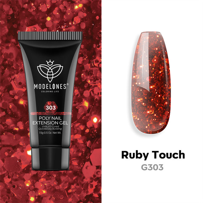 Ruby Touch - Poly Nail Gel  (15g)