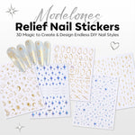 Nail Art Sticker Gold 